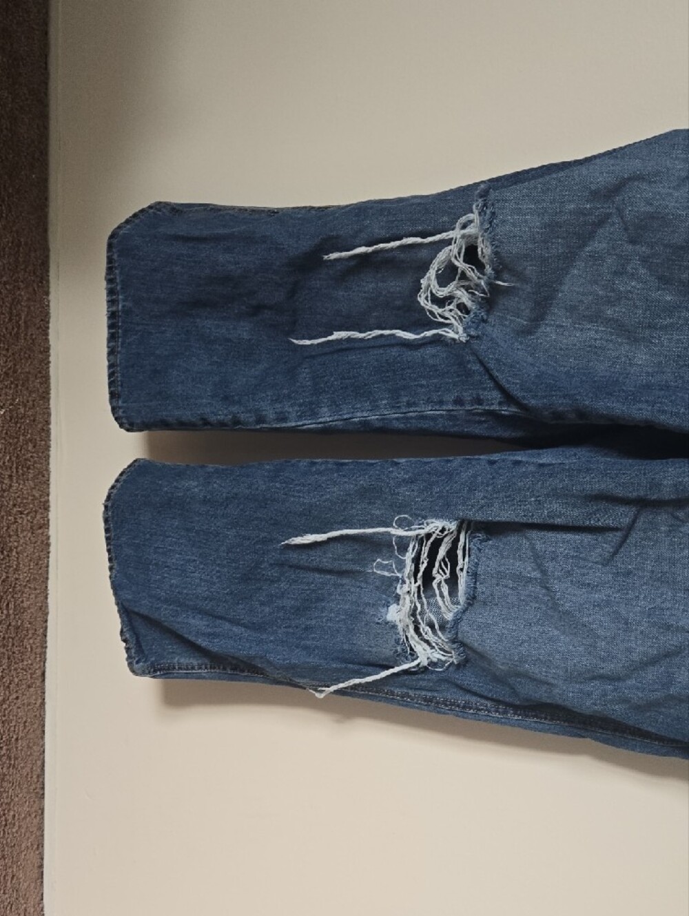 Old Navy Denim Baggy Wide-Leg Overalls - Blue - Picture 5 of 6